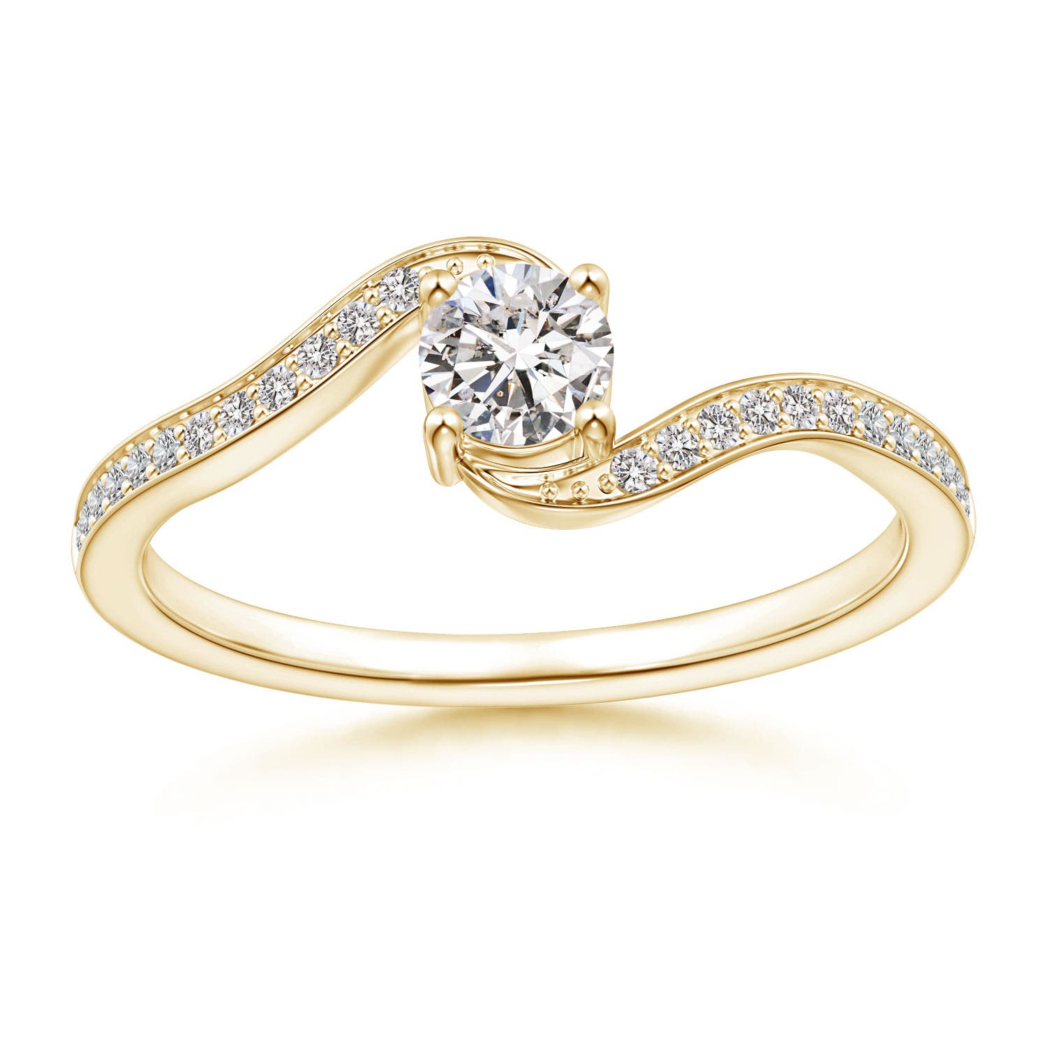 I-J, I1-I2 / 0.42 CT / 14 KT Yellow Gold