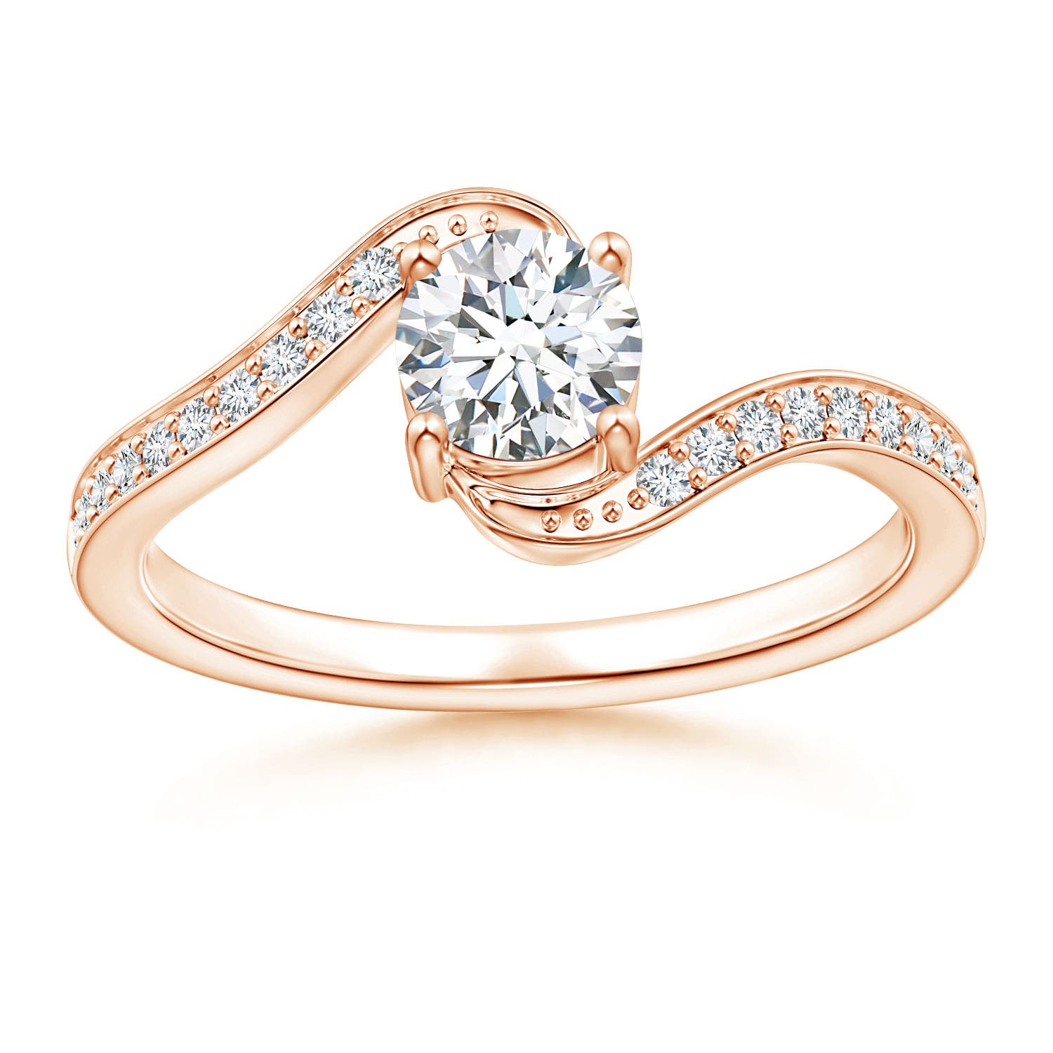 G, VS2 / 0.71 CT / 14 KT Rose Gold