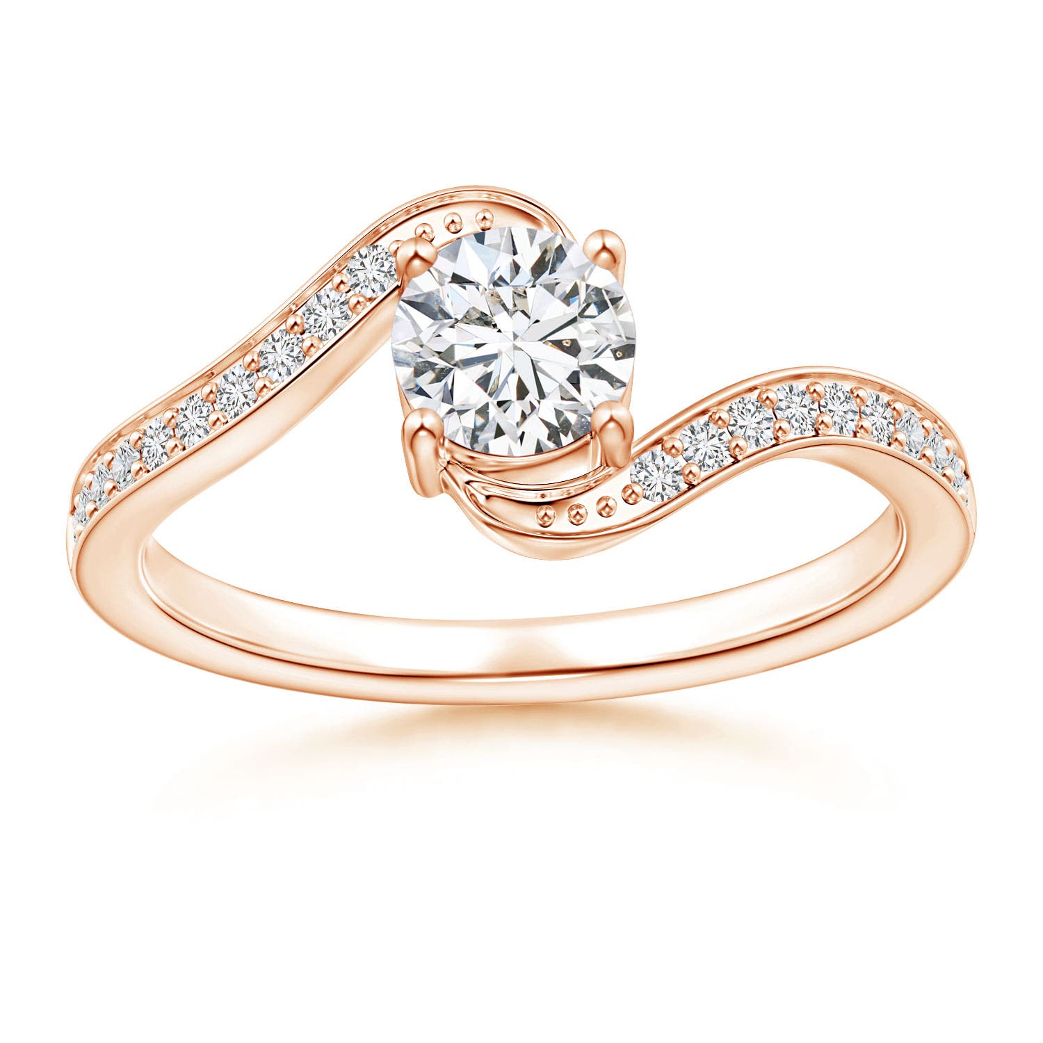 H, SI2 / 0.71 CT / 14 KT Rose Gold