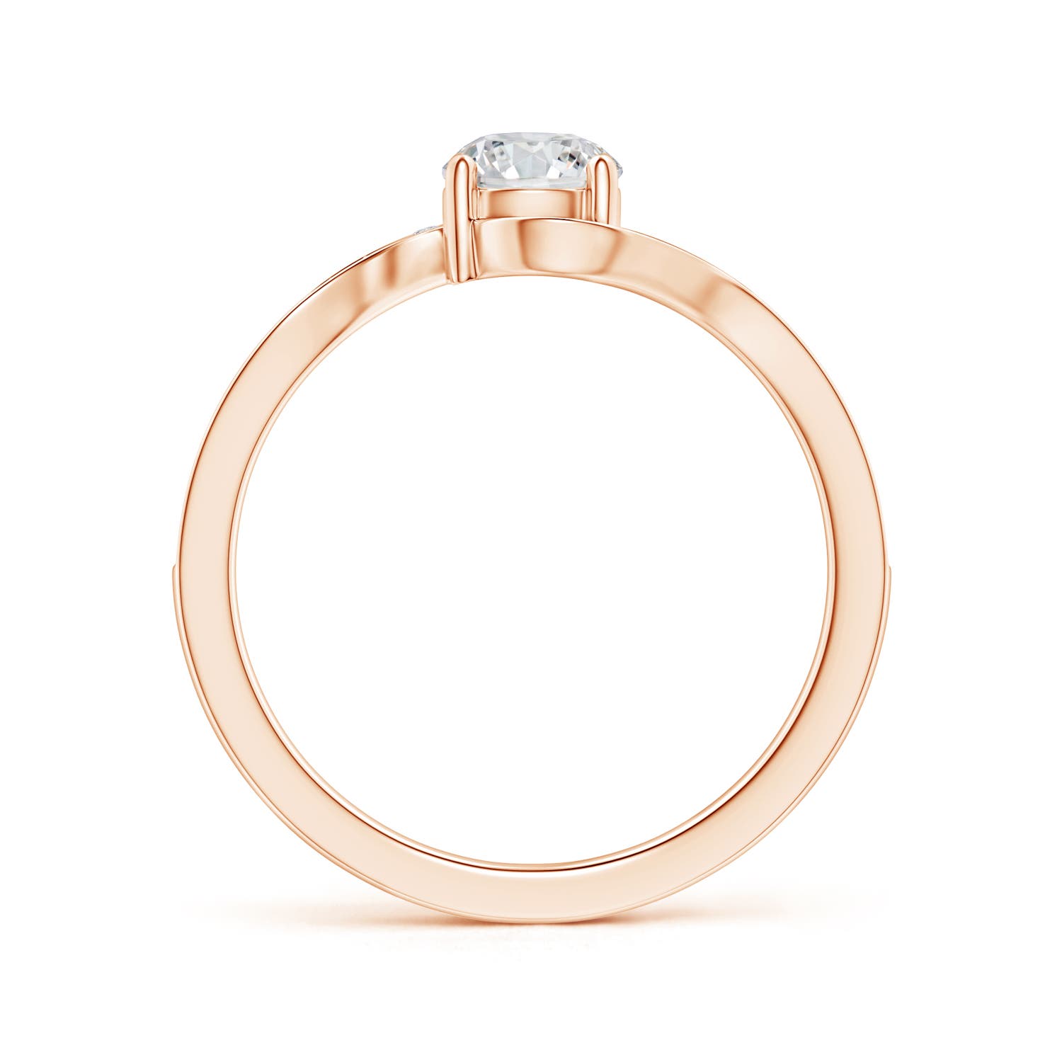 H, SI2 / 0.71 CT / 14 KT Rose Gold