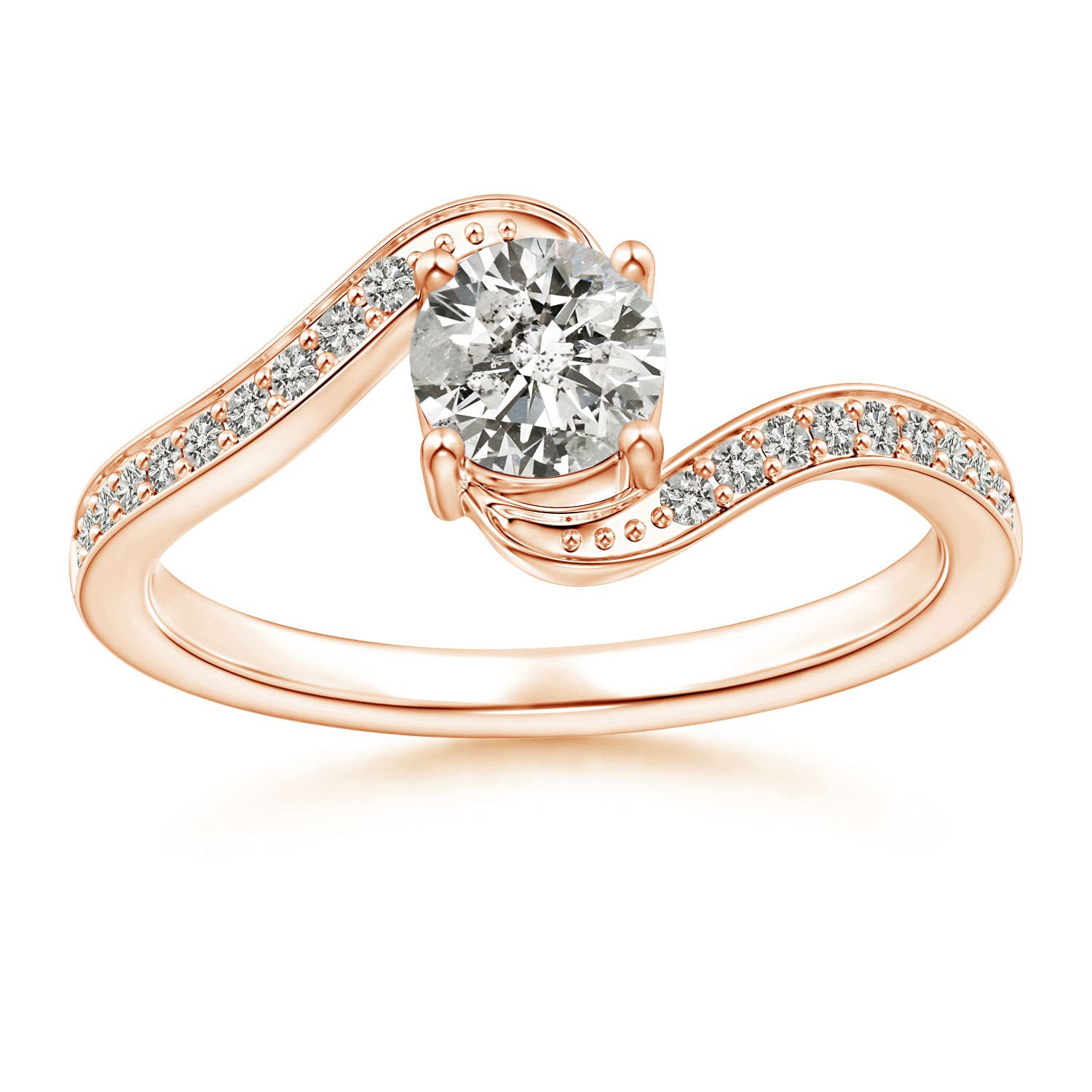 K, I3 / 0.71 CT / 14 KT Rose Gold