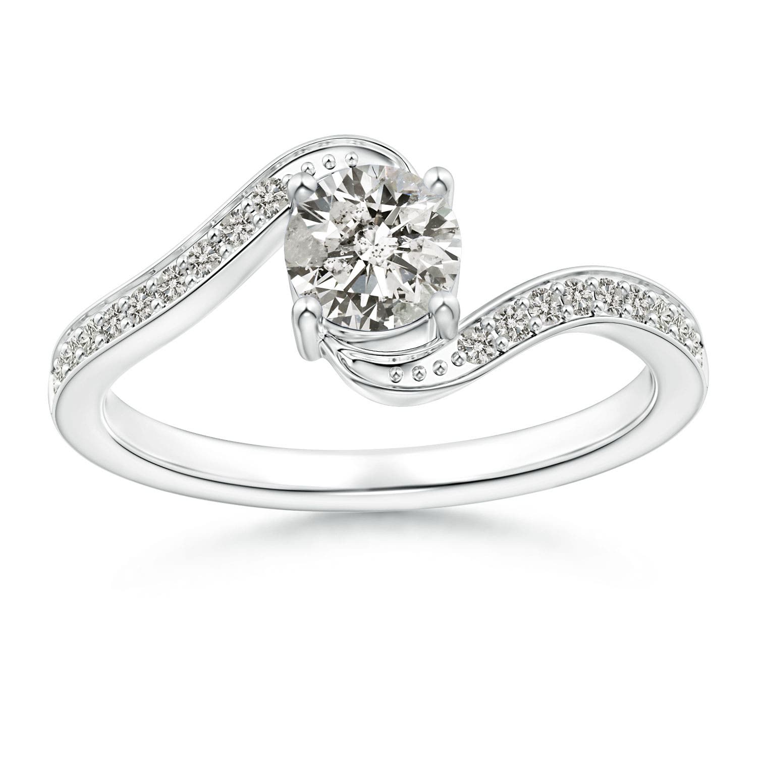 K, I3 / 0.71 CT / 14 KT White Gold