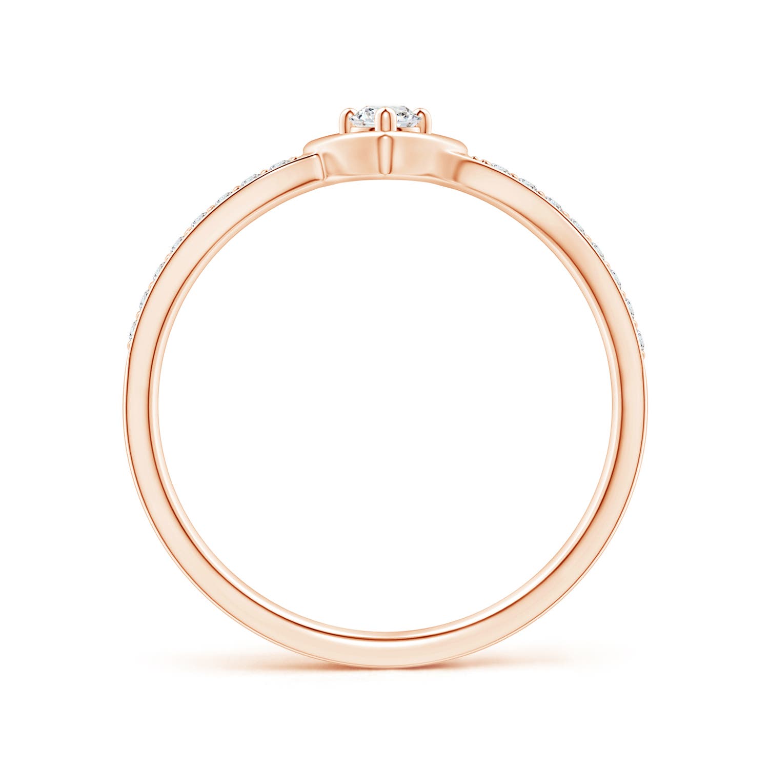 G, VS2 / 0.17 CT / 14 KT Rose Gold