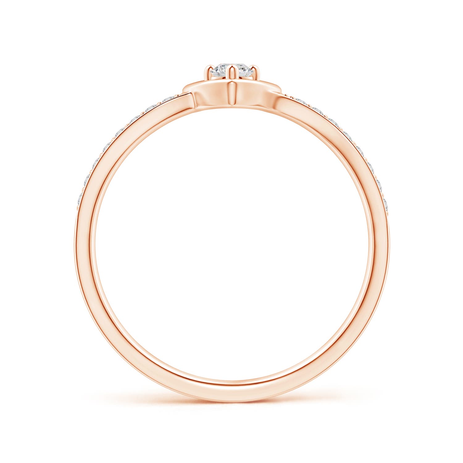 H, SI2 / 0.17 CT / 14 KT Rose Gold