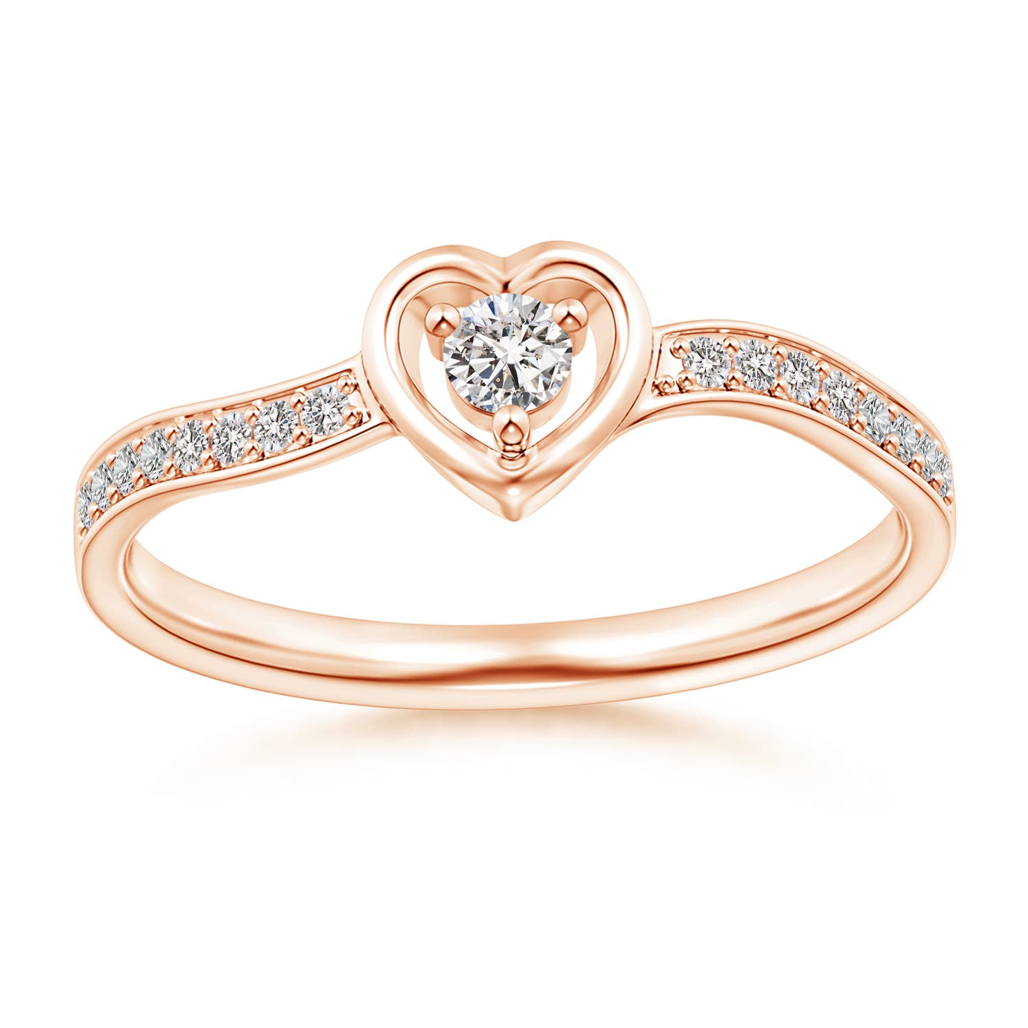 I-J, I1-I2 / 0.17 CT / 14 KT Rose Gold