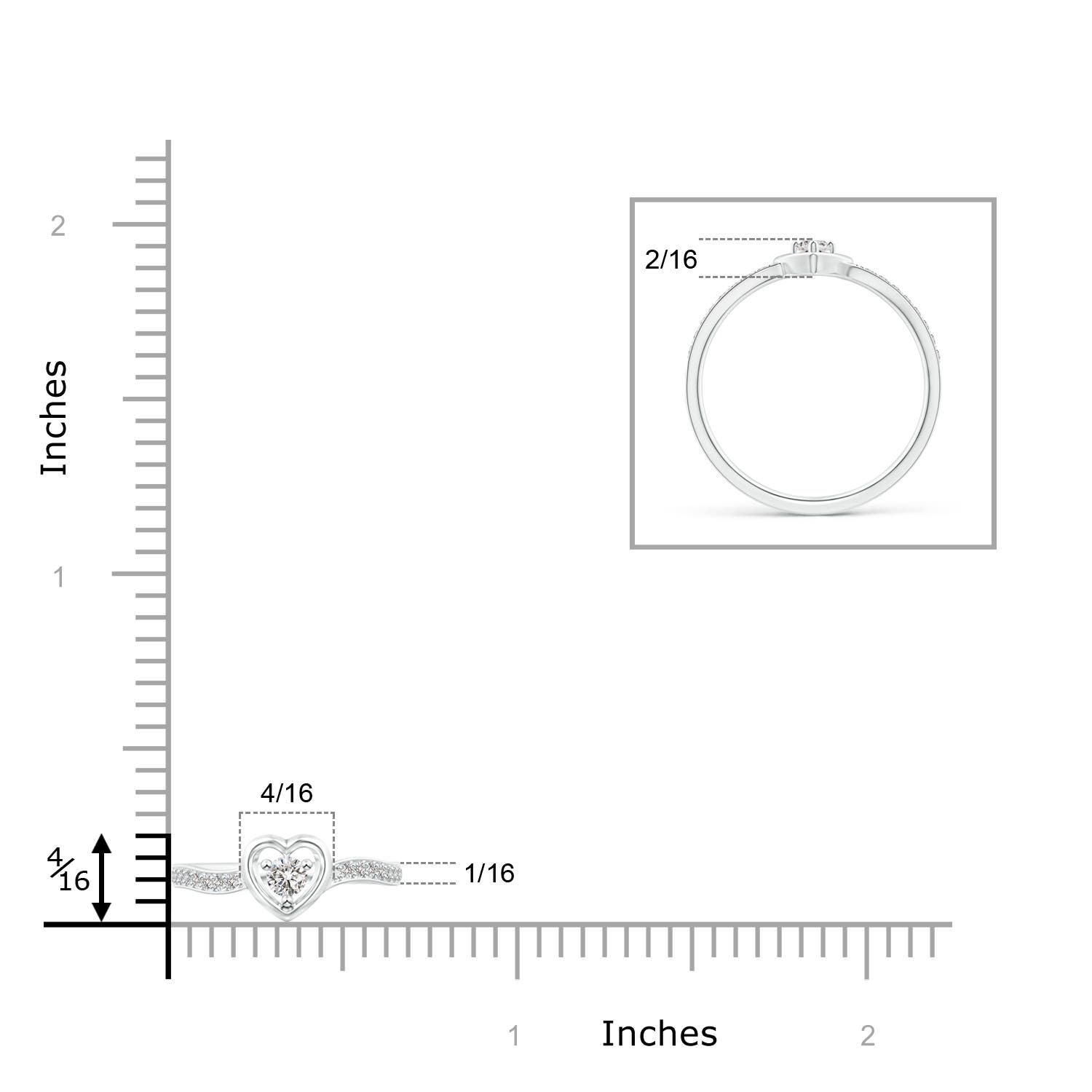 I-J, I1-I2 / 0.17 CT / 14 KT White Gold