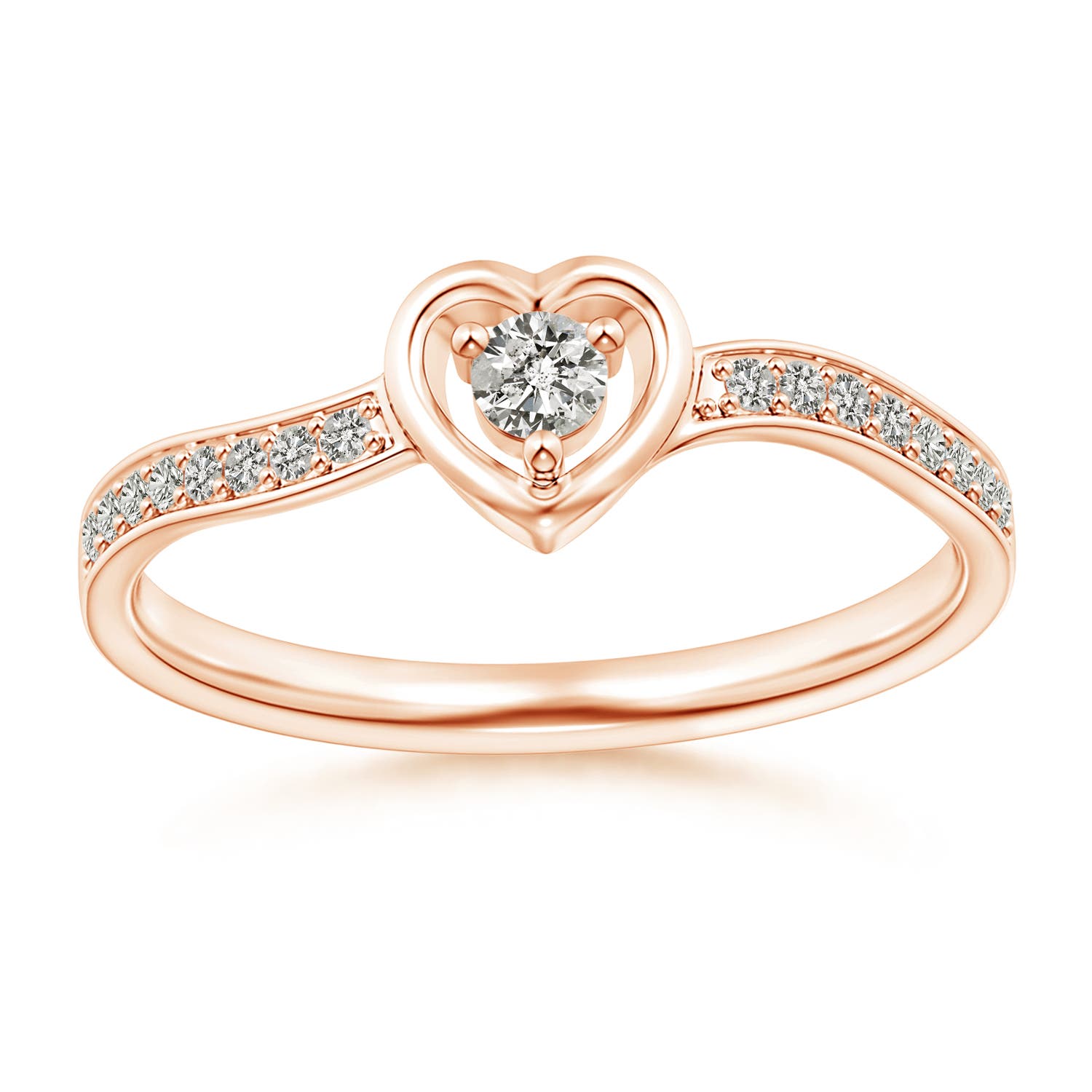 K, I3 / 0.17 CT / 14 KT Rose Gold