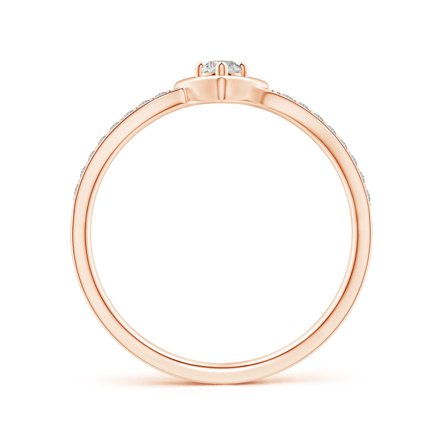 K, I3 / 0.17 CT / 14 KT Rose Gold