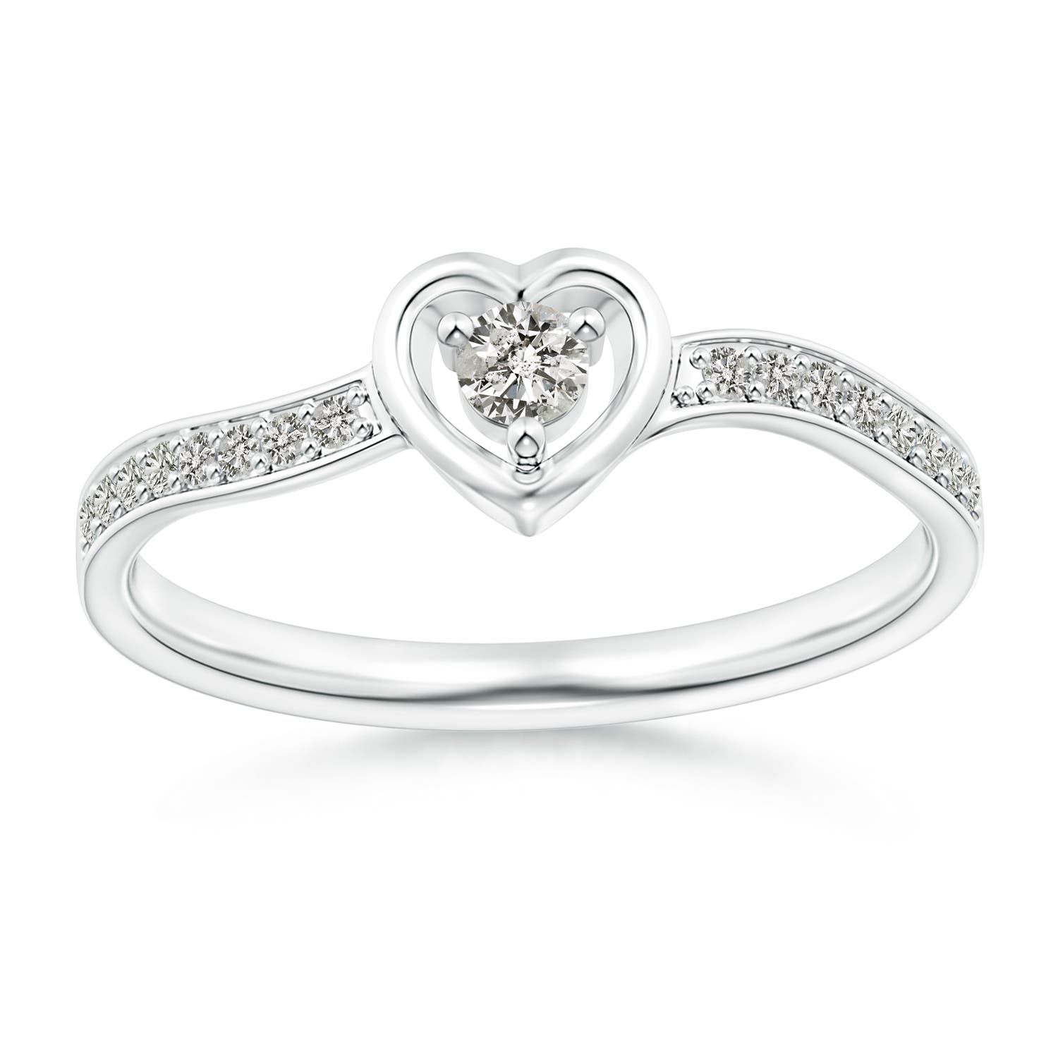 K, I3 / 0.17 CT / 14 KT White Gold