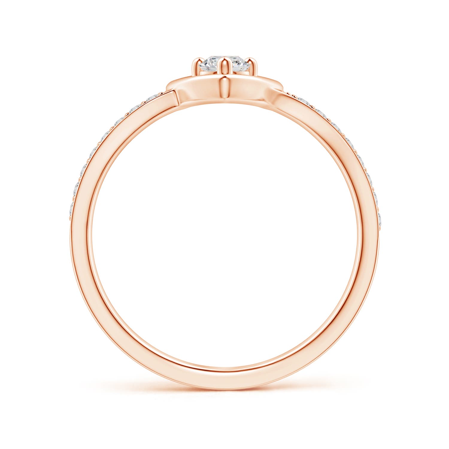 H, SI2 / 0.26 CT / 14 KT Rose Gold