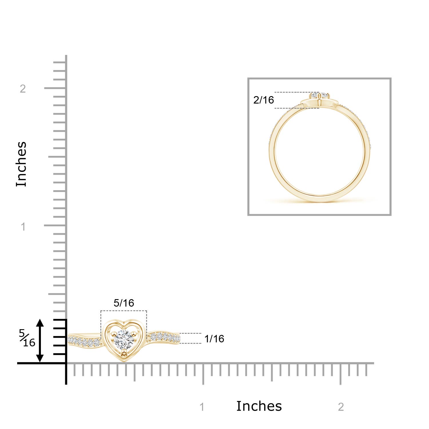 H, SI2 / 0.26 CT / 14 KT Yellow Gold