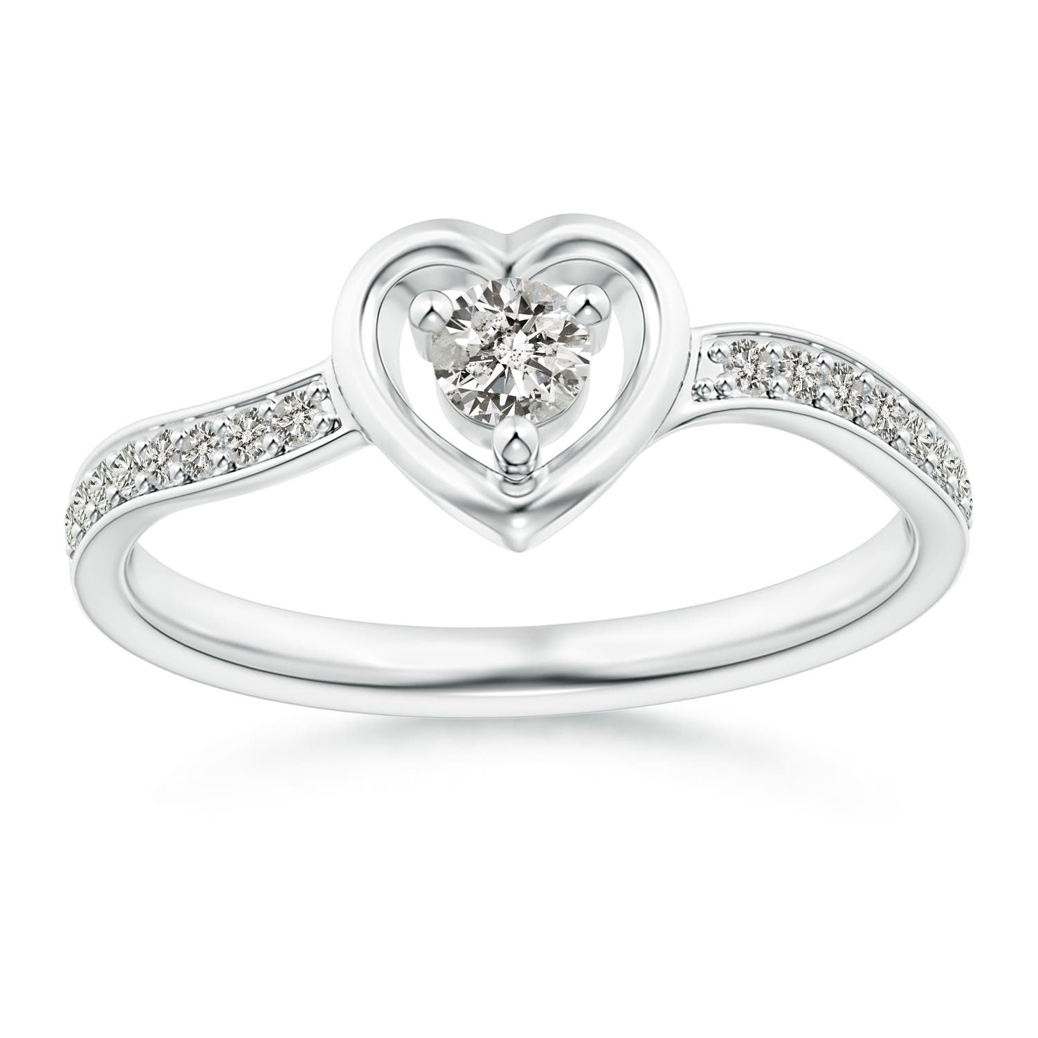 K, I3 / 0.26 CT / 14 KT White Gold