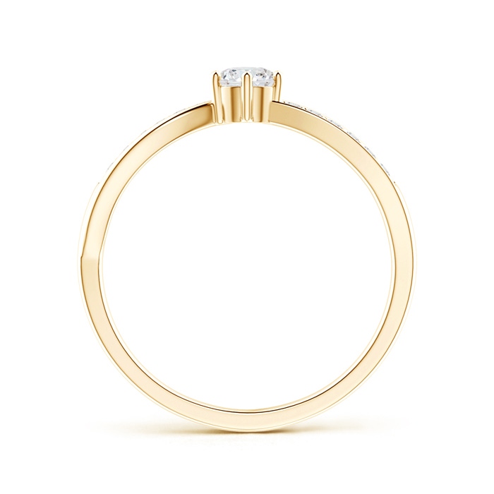 4.1mm GVS2 Six Prong-Set Round Solitaire Diamond Split Shank Ring in Yellow Gold side-1