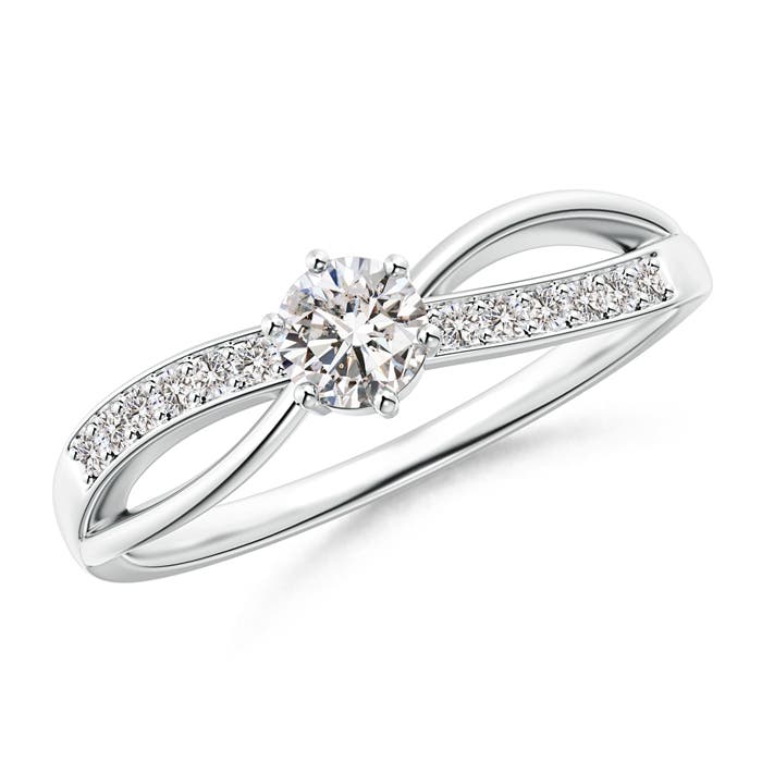 I-J, I1-I2 / 0.37 CT / 14 KT White Gold