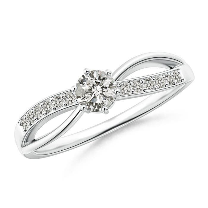 K, I3 / 0.37 CT / 14 KT White Gold