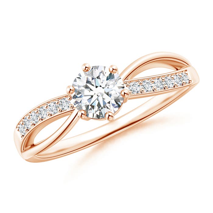 G, VS2 / 0.67 CT / 14 KT Rose Gold