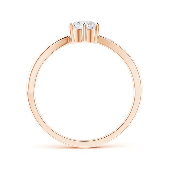 5.2mm GVS2 Six Prong-Set Round Solitaire Diamond Split Shank Ring in Rose Gold side-1
