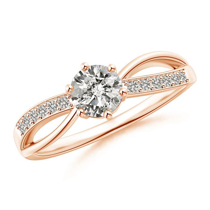 K, I3 / 0.67 CT / 14 KT Rose Gold