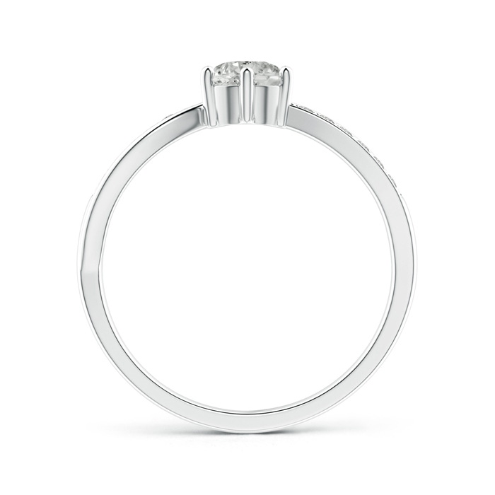 5.2mm KI3 Six Prong-Set Round Solitaire Diamond Split Shank Ring in White Gold side-1