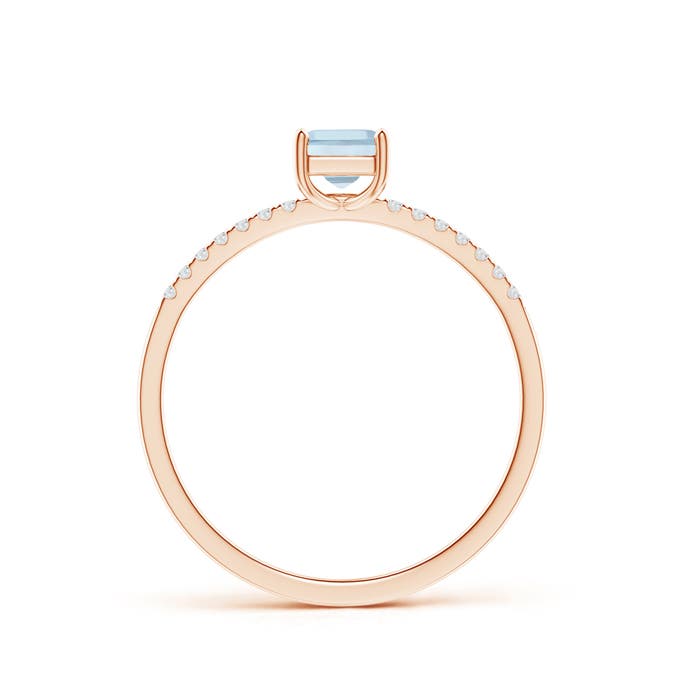 AA - Aquamarine / 0.4 CT / 14 KT Rose Gold