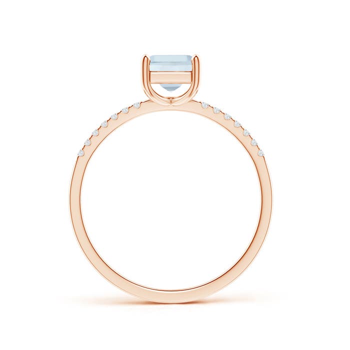 A - Aquamarine / 0.63 CT / 14 KT Rose Gold