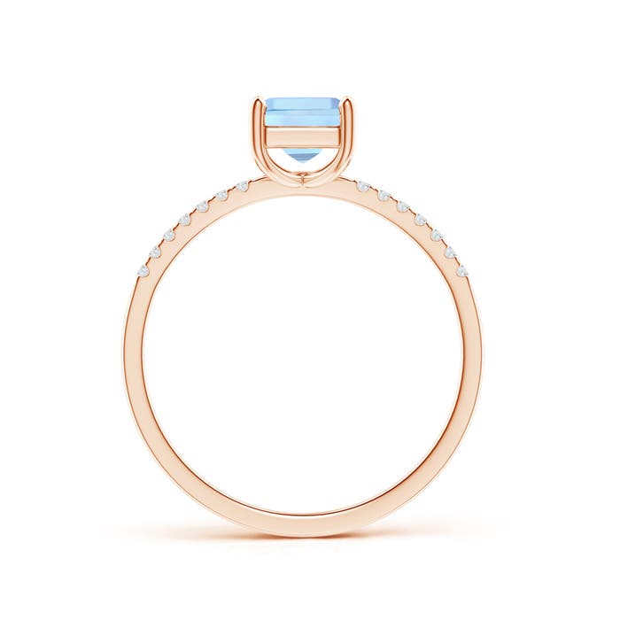 AAA - Aquamarine / 0.63 CT / 14 KT Rose Gold