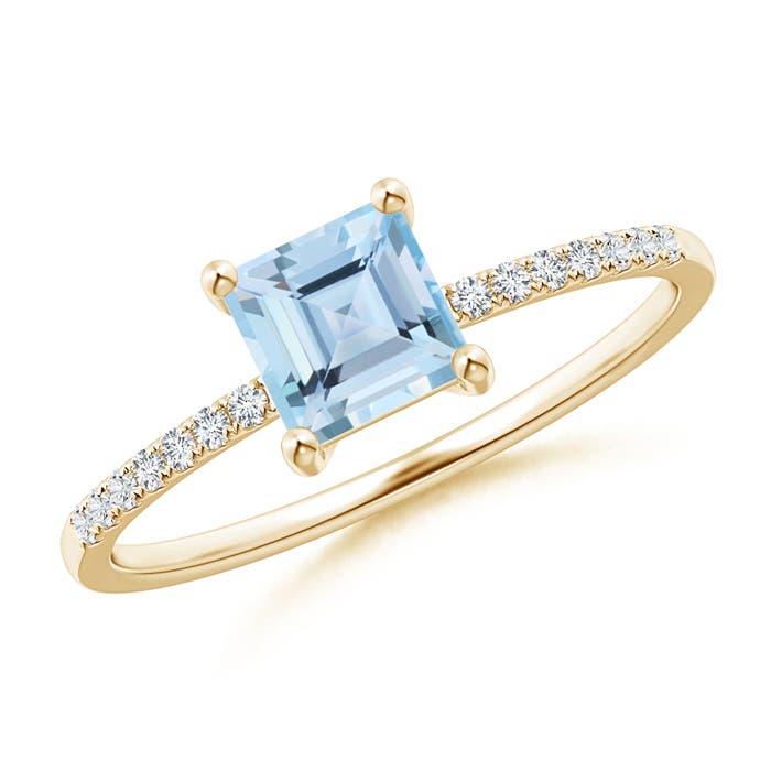 AAA - Aquamarine / 0.63 CT / 14 KT Yellow Gold