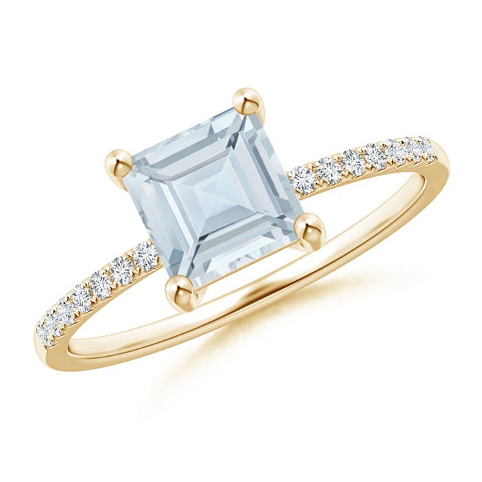 A - Aquamarine / 1.06 CT / 14 KT Yellow Gold