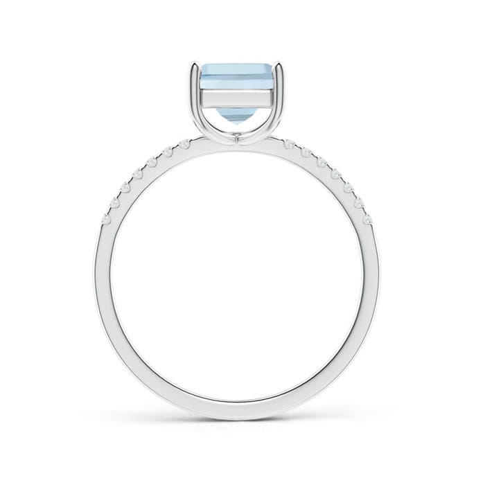 AA - Aquamarine / 1.06 CT / 14 KT White Gold