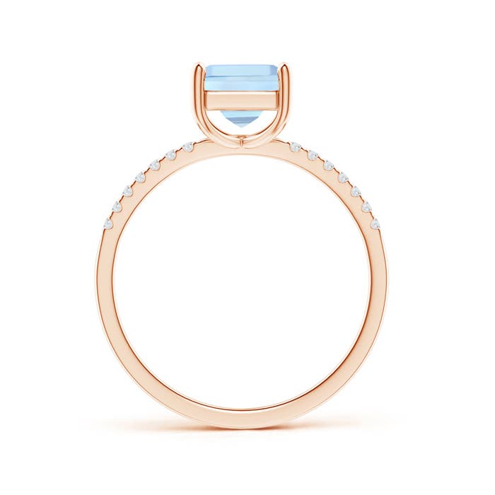 AAA - Aquamarine / 1.06 CT / 14 KT Rose Gold