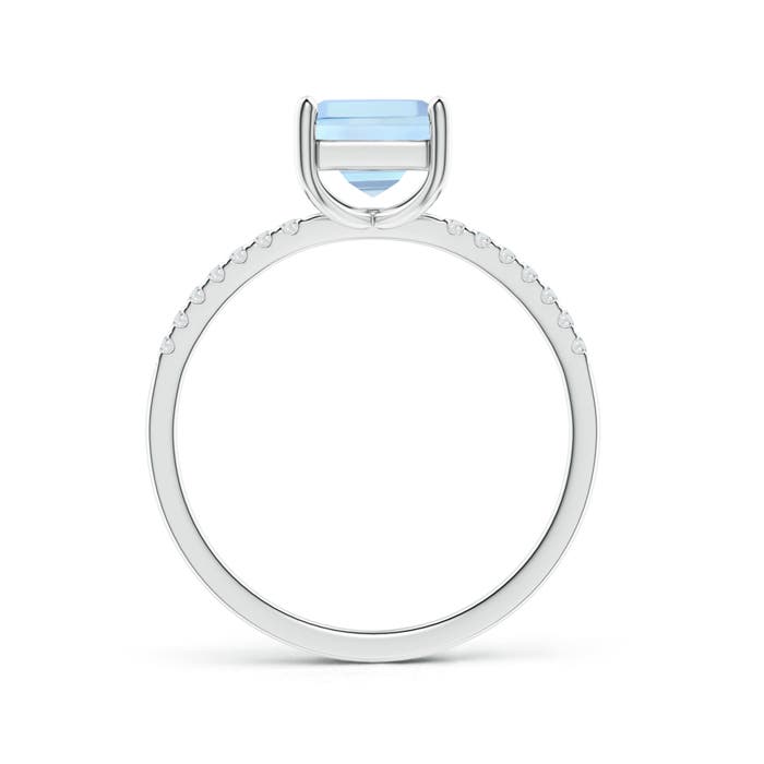 AAA - Aquamarine / 1.06 CT / 14 KT White Gold