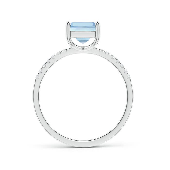 AAAA - Aquamarine / 1.06 CT / 14 KT White Gold