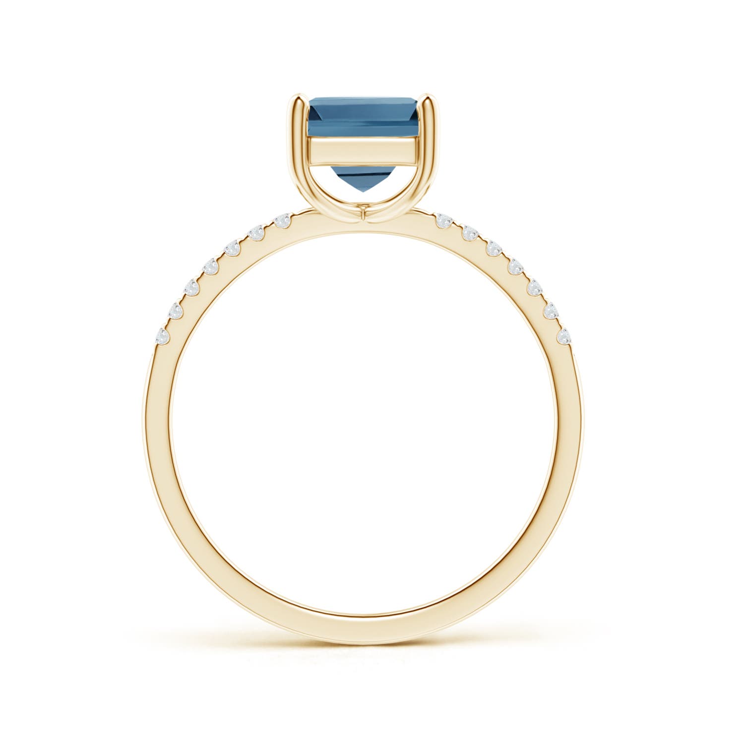 A - London Blue Topaz / 1.46 CT / 14 KT Yellow Gold