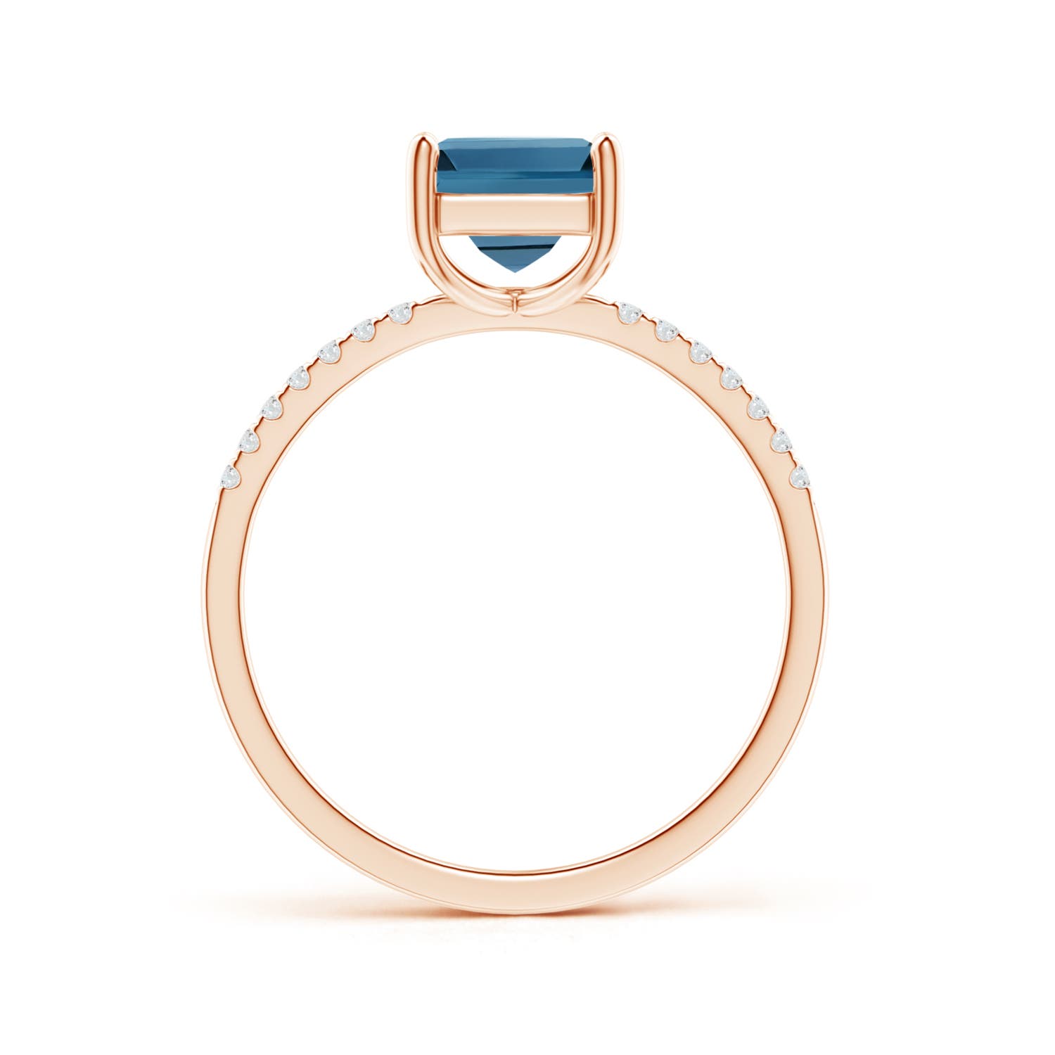 AA - London Blue Topaz / 1.46 CT / 14 KT Rose Gold