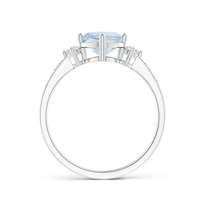 A - Aquamarine / 1.06 CT / 14 KT White Gold