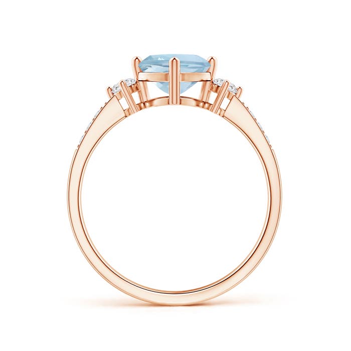 AA - Aquamarine / 1.06 CT / 14 KT Rose Gold