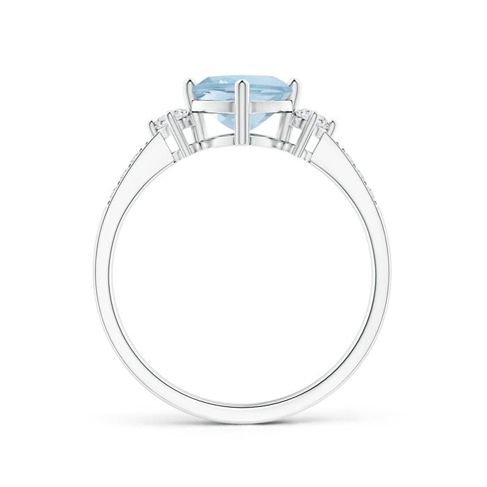 AA - Aquamarine / 1.06 CT / 14 KT White Gold