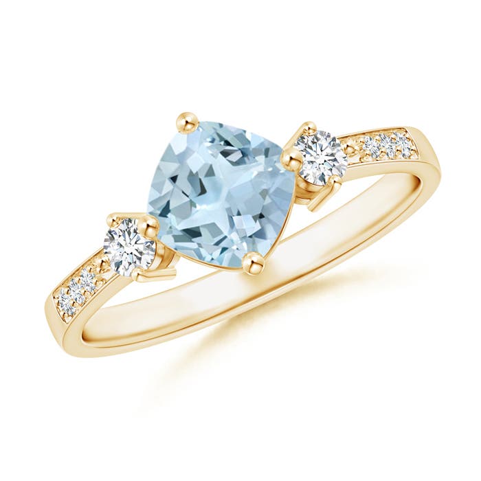 AA - Aquamarine / 1.06 CT / 14 KT Yellow Gold