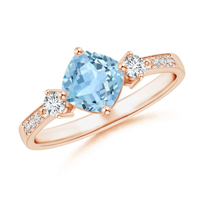 AAA - Aquamarine / 1.06 CT / 14 KT Rose Gold