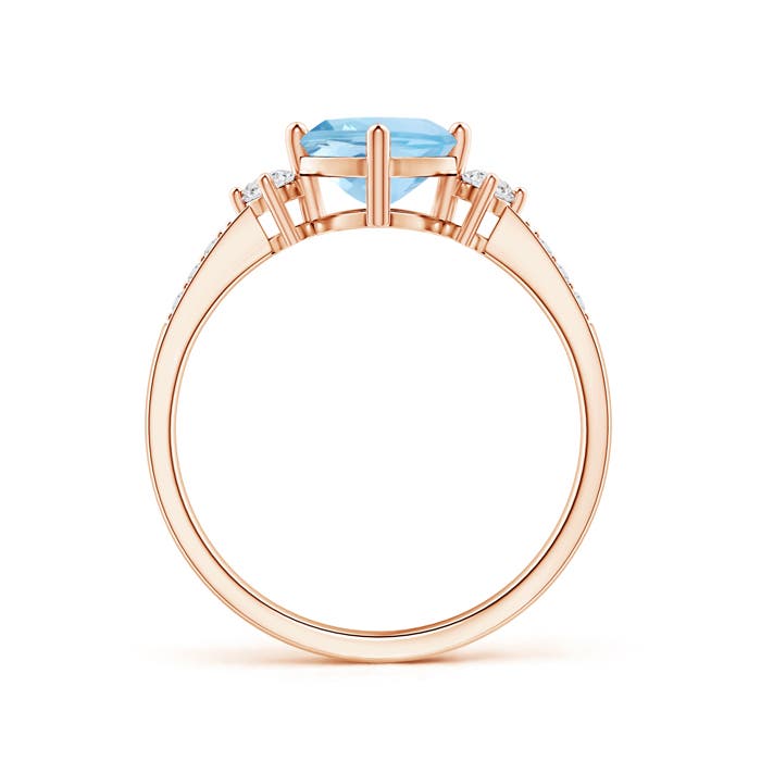 AAA - Aquamarine / 1.06 CT / 14 KT Rose Gold