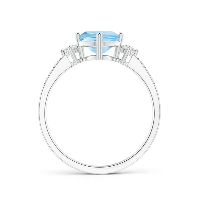 AAA - Aquamarine / 1.06 CT / 14 KT White Gold