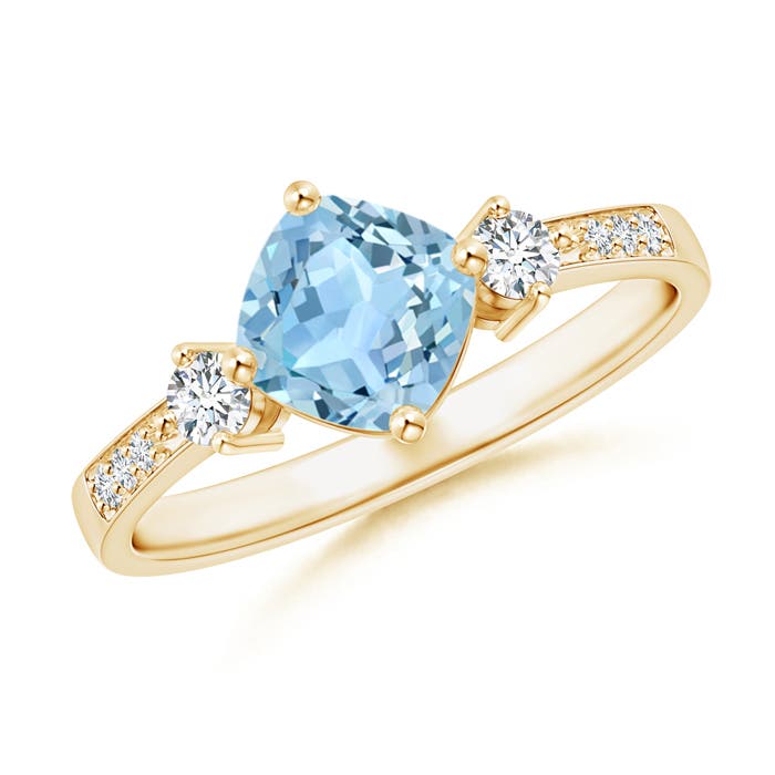 AAA - Aquamarine / 1.06 CT / 14 KT Yellow Gold