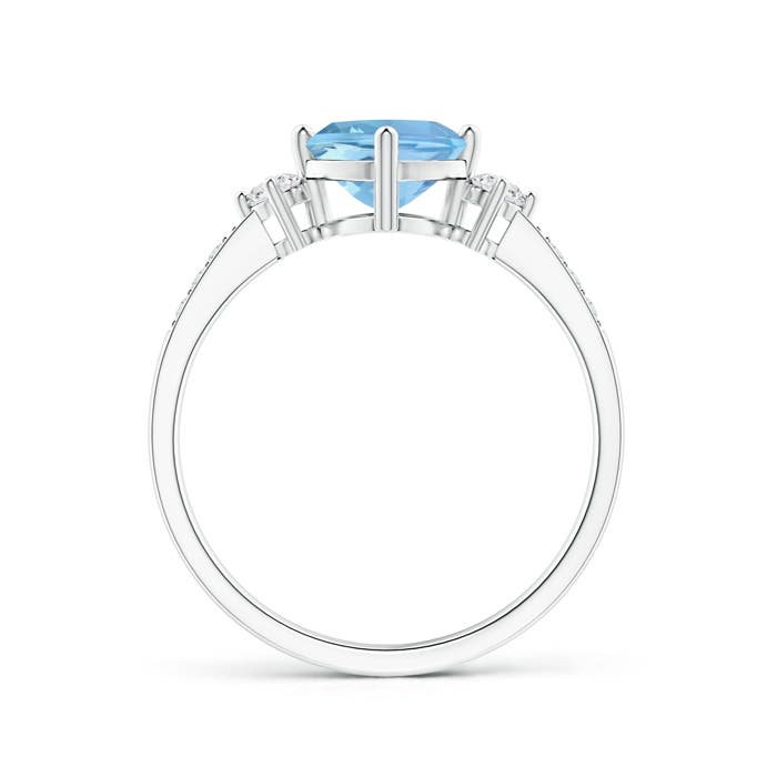 AAAA - Aquamarine / 1.06 CT / 14 KT White Gold