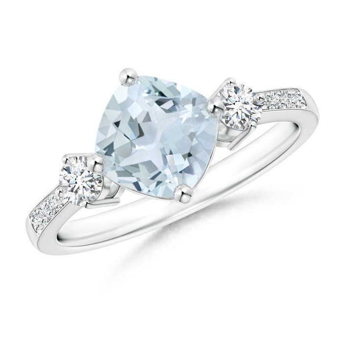 A - Aquamarine / 1.66 CT / 14 KT White Gold