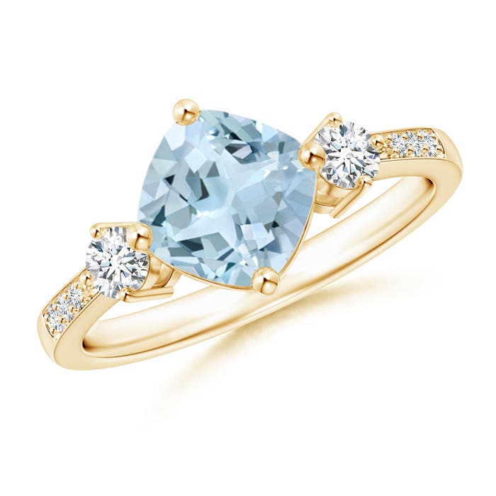 AA - Aquamarine / 1.66 CT / 14 KT Yellow Gold