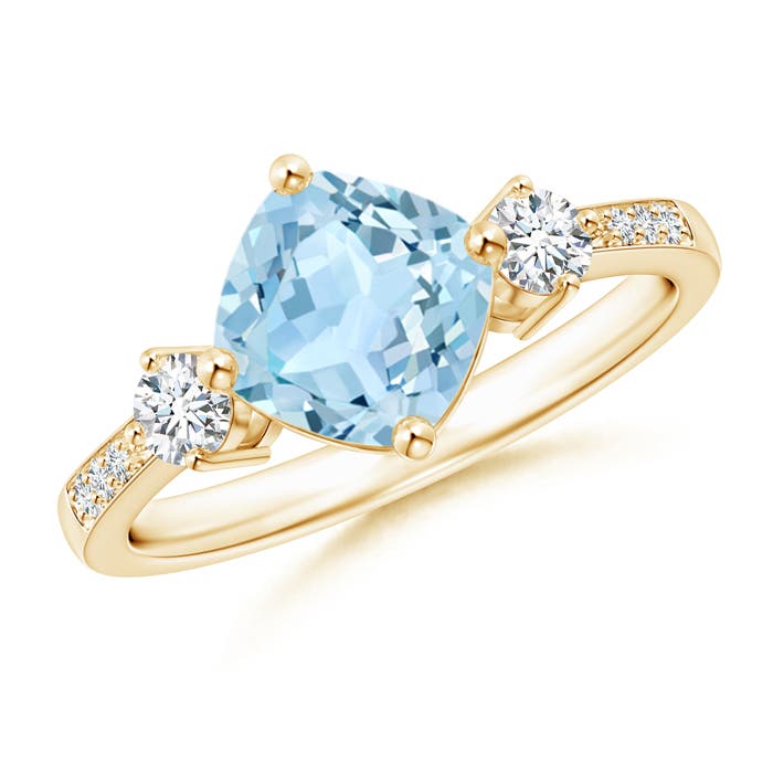 AAA - Aquamarine / 1.66 CT / 14 KT Yellow Gold