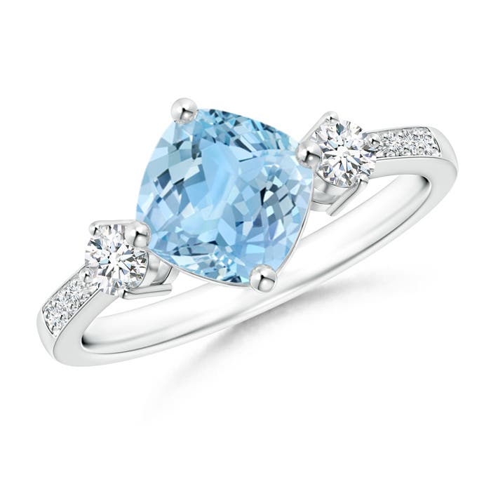 AAAA - Aquamarine / 1.66 CT / 14 KT White Gold