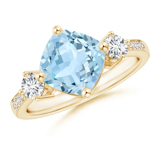 Cushion AAA Aquamarine