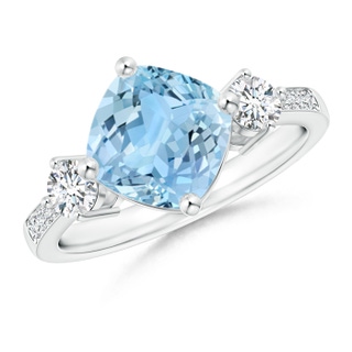 Cushion AAAA Aquamarine