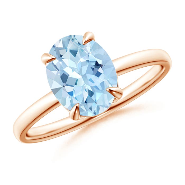 AAA - Aquamarine / 1.5 CT / 14 KT Rose Gold